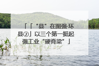 「“县”在图强·环县②」以三个第一挺起强工业“硬脊梁”