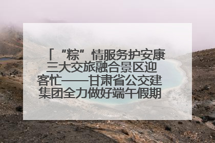 “粽”情服务护安康 三大交旅融合景区迎客忙——甘肃省公交建集团全力做好端午假期景区运营工作