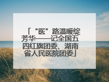 “医”路温暖绽芳华——记全国五四红旗团委、湖南省人民医院团委