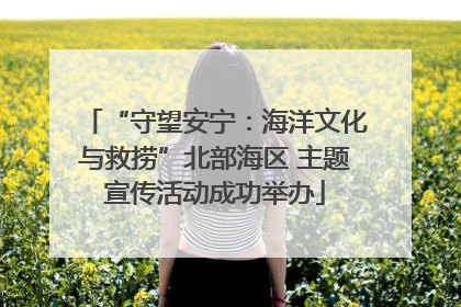 “守望安宁：海洋文化与救捞”北部海区 主题宣传活动成功举办