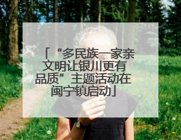 “多民族一家亲 文明让银川更有品质”主题活动在闽宁镇启动