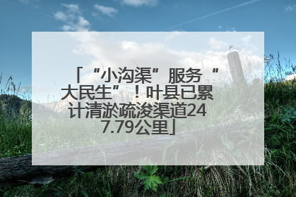 “小沟渠”服务“大民生”！叶县已累计清淤疏浚渠道247.79公里