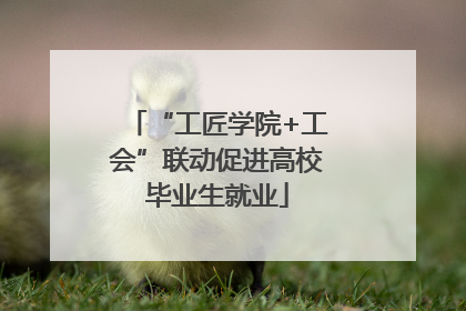 “工匠学院+工会”联动促进高校毕业生就业
