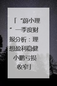 “蔚小理”一季度财报分析：理想盈利稳健 小鹏亏损收窄