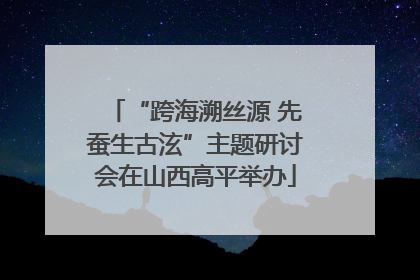 “跨海溯丝源 先蚕生古泫”主题研讨会在山西高平举办