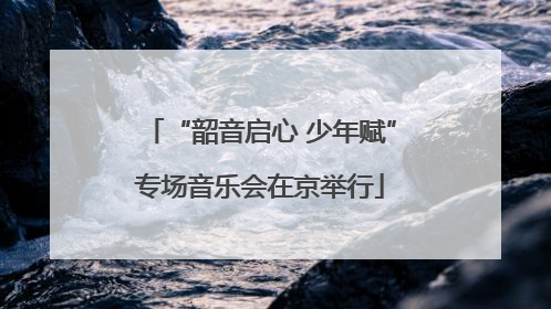 “韶音启心 少年赋”专场音乐会在京举行