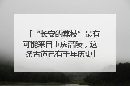 “长安的荔枝”最有可能来自重庆涪陵，这条古道已有千年历史