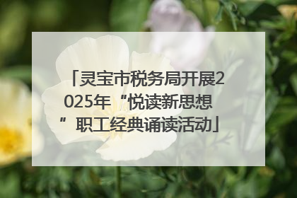 灵宝市税务局开展2025年“悦读新思想”职工经典诵读活动
