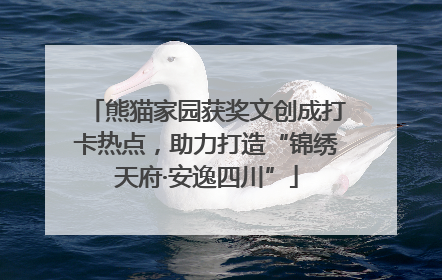 熊猫家园获奖文创成打卡热点，助力打造“锦绣天府·安逸四川”