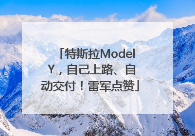 特斯拉Model Y，自己上路、自动交付！雷军点赞