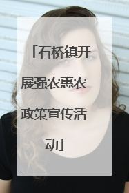 石桥镇开展强农惠农政策宣传活动