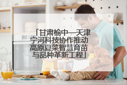 甘肃榆中—天津宁河科技协作推动高原夏菜智慧育苗与品种革新工程