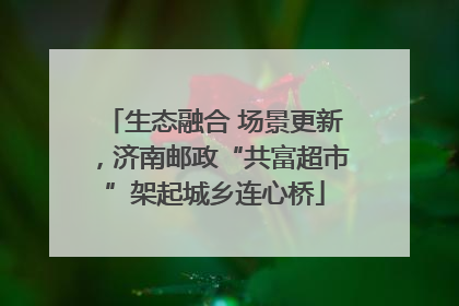 生态融合 场景更新，济南邮政“共富超市”架起城乡连心桥