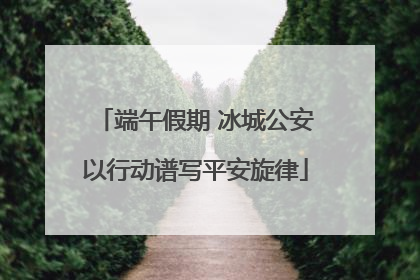 端午假期 冰城公安以行动谱写平安旋律