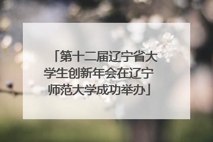 第十二届辽宁省大学生创新年会在辽宁师范大学成功举办