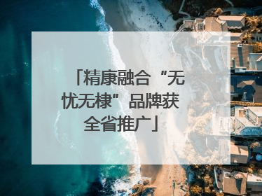精康融合“无忧无棣”品牌获全省推广