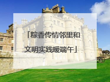 粽香传情邻里和 文明实践暖端午