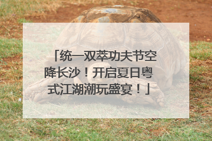 统一双萃功夫节空降长沙！开启夏日粤式江湖潮玩盛宴！