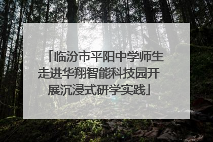 临汾市平阳中学师生走进华翔智能科技园开展沉浸式研学实践