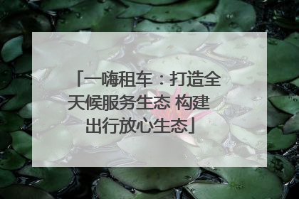 一嗨租车：打造全天候服务生态 构建出行放心生态