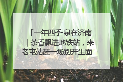 一年四季·泉在济南｜茶香飘进地铁站，来老屯站赶一场别开生面的“茶韵市集”！