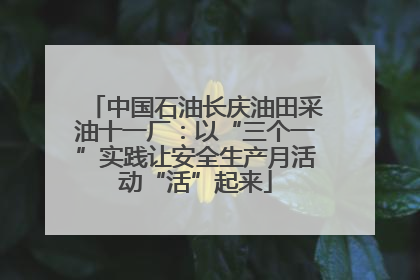 中国石油长庆油田采油十一厂：以“三个一”实践让安全生产月活动“活”起来
