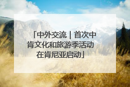 中外交流｜首次中肯文化和旅游季活动在肯尼亚启动