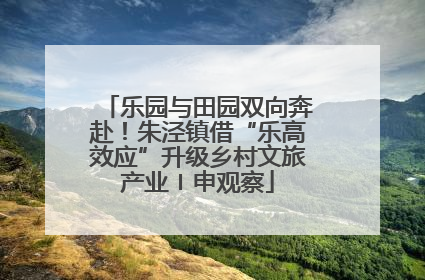 乐园与田园双向奔赴！朱泾镇借“乐高效应”升级乡村文旅产业〡申观察