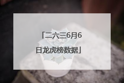 二六三6月6日龙虎榜数据