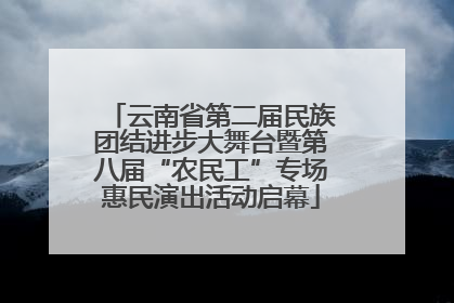 云南省第二届民族团结进步大舞台暨第八届“农民工”专场惠民演出活动启幕