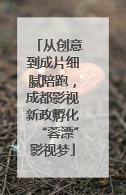 从创意到成片细腻陪跑，成都影视新政孵化“蓉漂”影视梦
