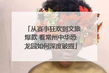 从赛事狂欢到文旅爆款 看常州中华恐龙园如何深度破圈
