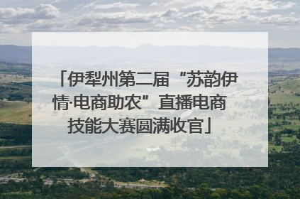 伊犁州第二届“苏韵伊情·电商助农”直播电商技能大赛圆满收官