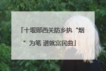 十堰郧西关防乡执“烟”为笔 谱就富民曲
