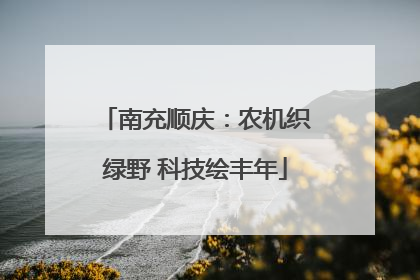 南充顺庆：农机织绿野 科技绘丰年