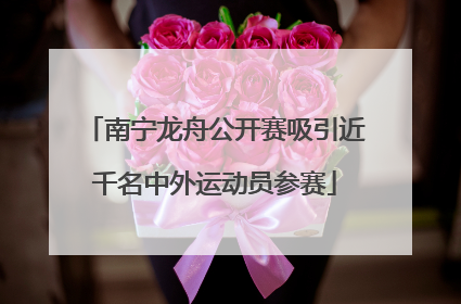 南宁龙舟公开赛吸引近千名中外运动员参赛