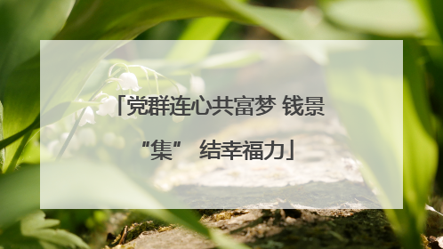 党群连心共富梦 钱景 “集” 结幸福力