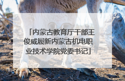 内蒙古教育厅干部王俊威履新内蒙古机电职业技术学院党委书记