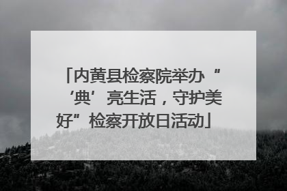 内黄县检察院举办“‘典’亮生活，守护美好”检察开放日活动