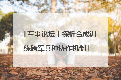 军事论坛丨探析合成训练跨军兵种协作机制