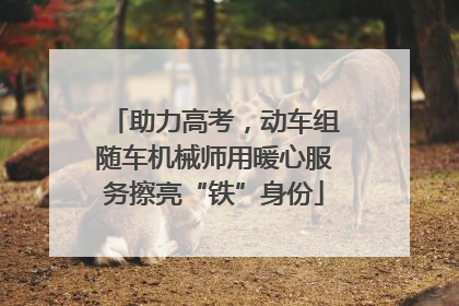 助力高考，动车组随车机械师用暖心服务擦亮“铁”身份