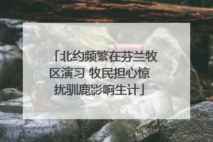 北约频繁在芬兰牧区演习 牧民担心惊扰驯鹿影响生计