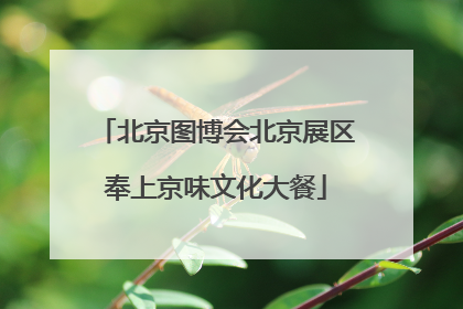 北京图博会北京展区奉上京味文化大餐