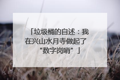 垃圾桶的自述：我在兴山水月寺做起了“数字岗哨”