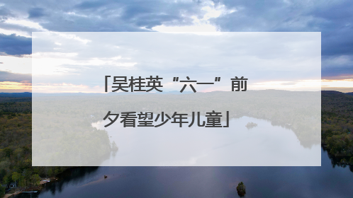 吴桂英“六一”前夕看望少年儿童