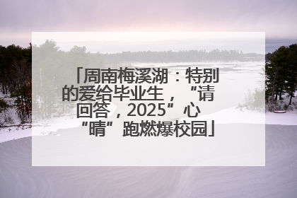 周南梅溪湖：特别的爱给毕业生，“请回答，2025”心“晴”跑燃爆校园