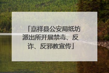 嘉祥县公安局纸坊派出所开展禁毒、反诈、反邪教宣传