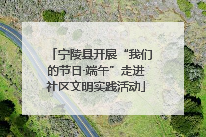 宁陵县开展“我们的节日·端午”走进社区文明实践活动