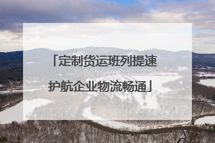 定制货运班列提速 护航企业物流畅通