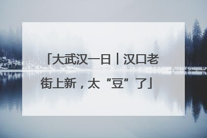 大武汉一日︱汉口老街上新，太“豆”了